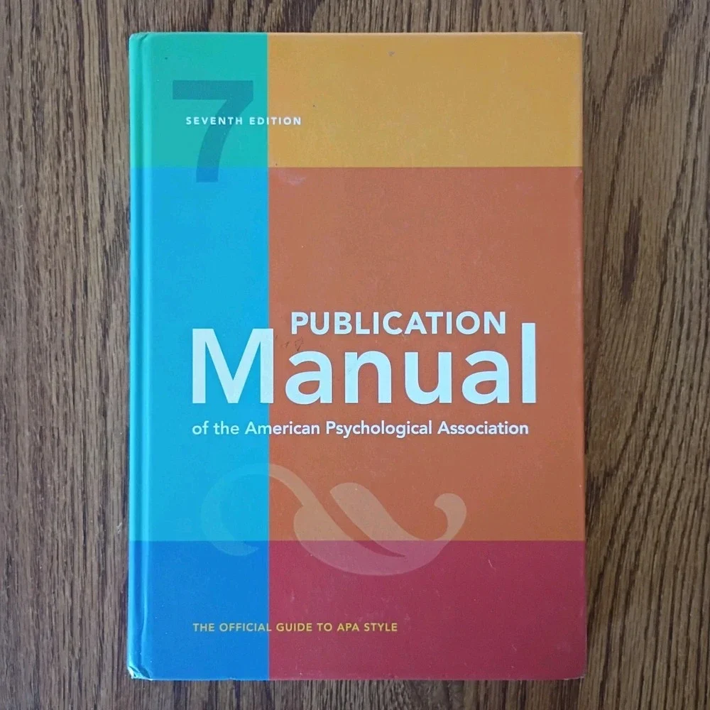 Publication Manual of the American Psychological Association 7th Edition HC
